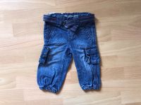 Blaue Cargo-Jeans mit Gürtel Größe 74 C&A Saarland - Merzig Vorschau