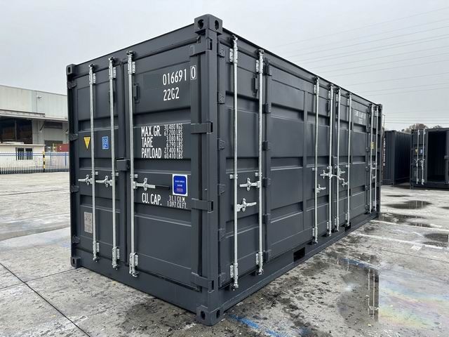 20 ft Open Side Seecontainer RAL7016 Anthrazitgrau in Waging am See