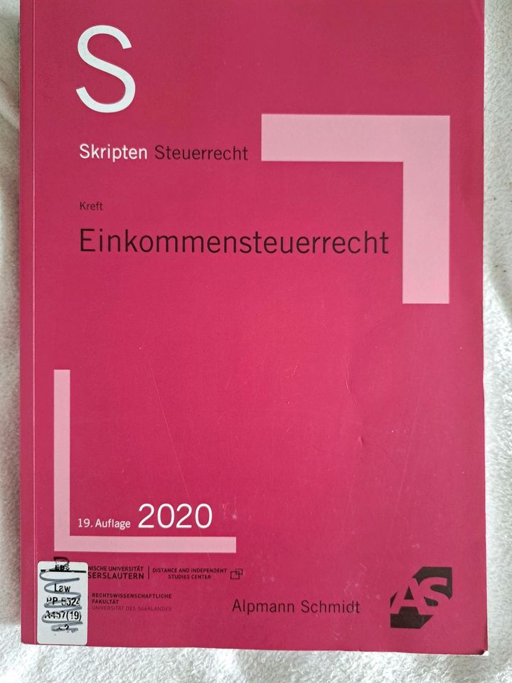 Steuerrecht Steuergesetze Lehrbuch EStG Besteuerung Rechtsform in Berlin