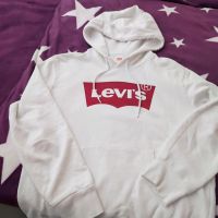 Levis Kaputze Pulli Weiss S unisex Top Zustand! Hessen - Hanau Vorschau