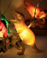 10 LED Dino Lichterkette 2m Kinderzimmer mit Timer Dinosaurierfig Bayern - Baiersdorf Vorschau