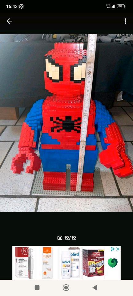 Lego Spiderman  stehend 45 cm hoch in Bad Honnef