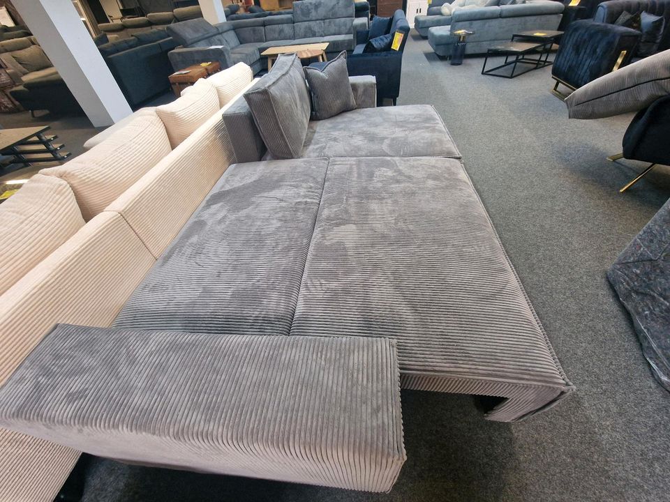 Sofa Ecksofa L-Form Funktionssofa Schlaffunktion Bettfunktion beidseitig montierbar wohnen Möbel Wurm in Osnabrück