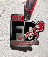 FD3 Triathlon Series Finisher Medaille aus 2014 Ironman Challenge Hessen - Neuental Vorschau