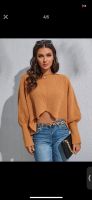 S Pullover Karamell braun Tunika Strick crop Zara Hemd Bluse Düsseldorf - Bilk Vorschau