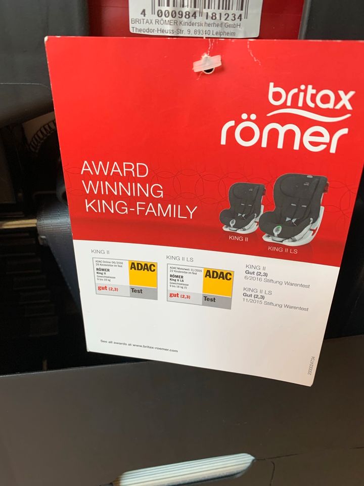 Römer Britax King II Cosmos Black in Taucha