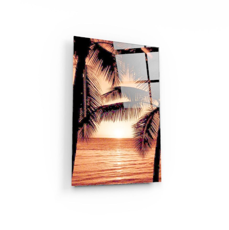 Glasbild / UV-Druck Palm Beach DT-105 ca. 60x80 cm; 6kg in Heiligenstedten