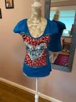 T-Shirt von dept pink blau w. neu Herz Glitzersteine Gr. M Niedersachsen - Horneburg Vorschau