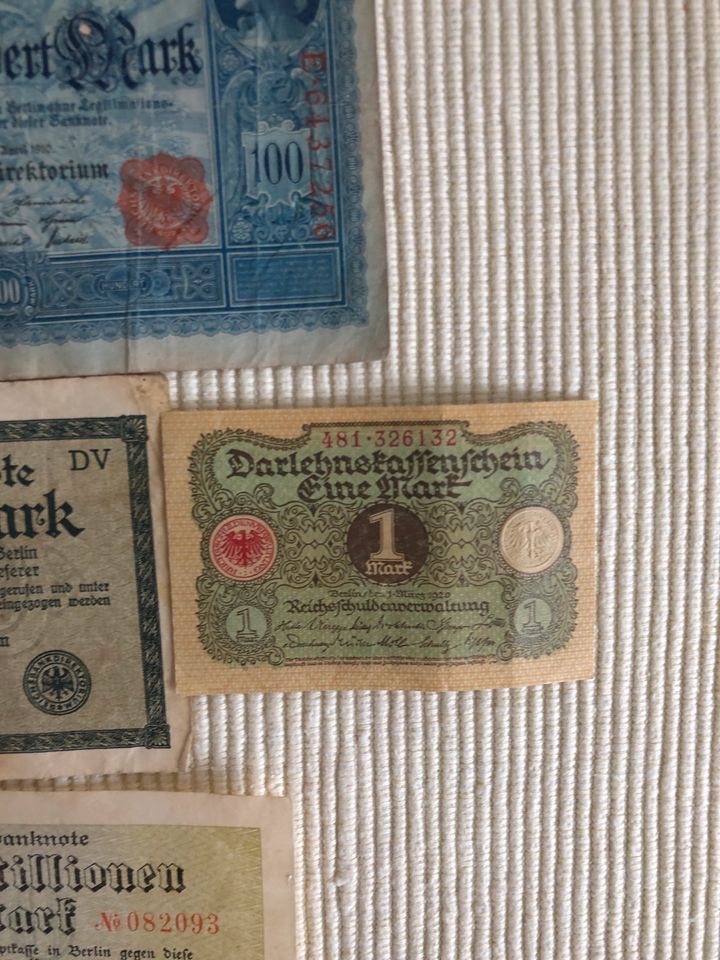 Sammlung alte Banknoten in Kaufering