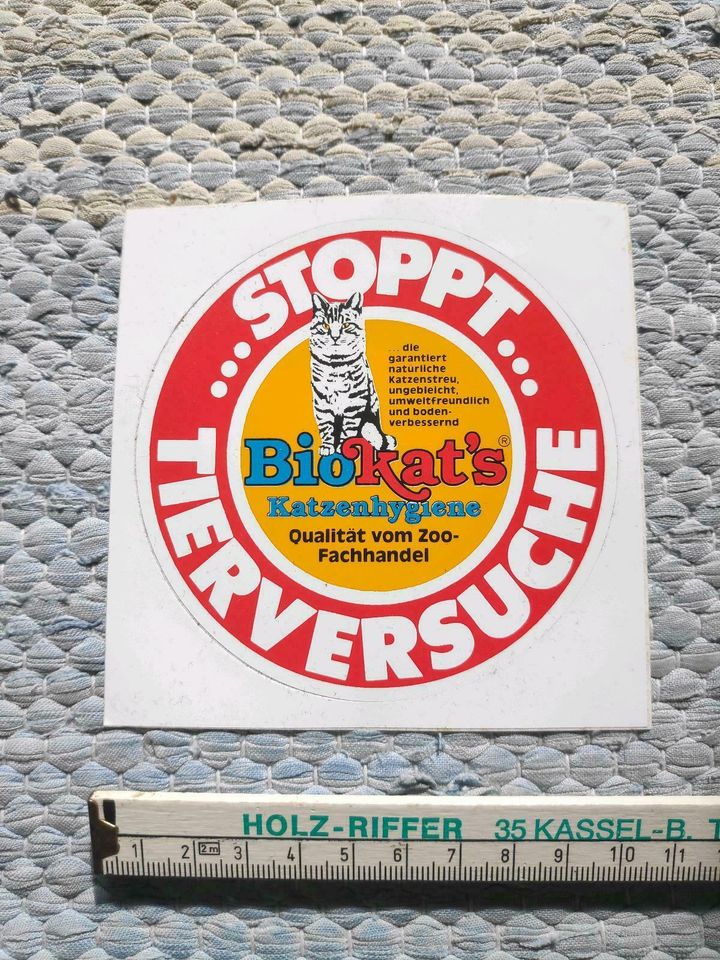 Stoppt Tierversuche - Biokat's Aufkleber Sticker in Göttingen