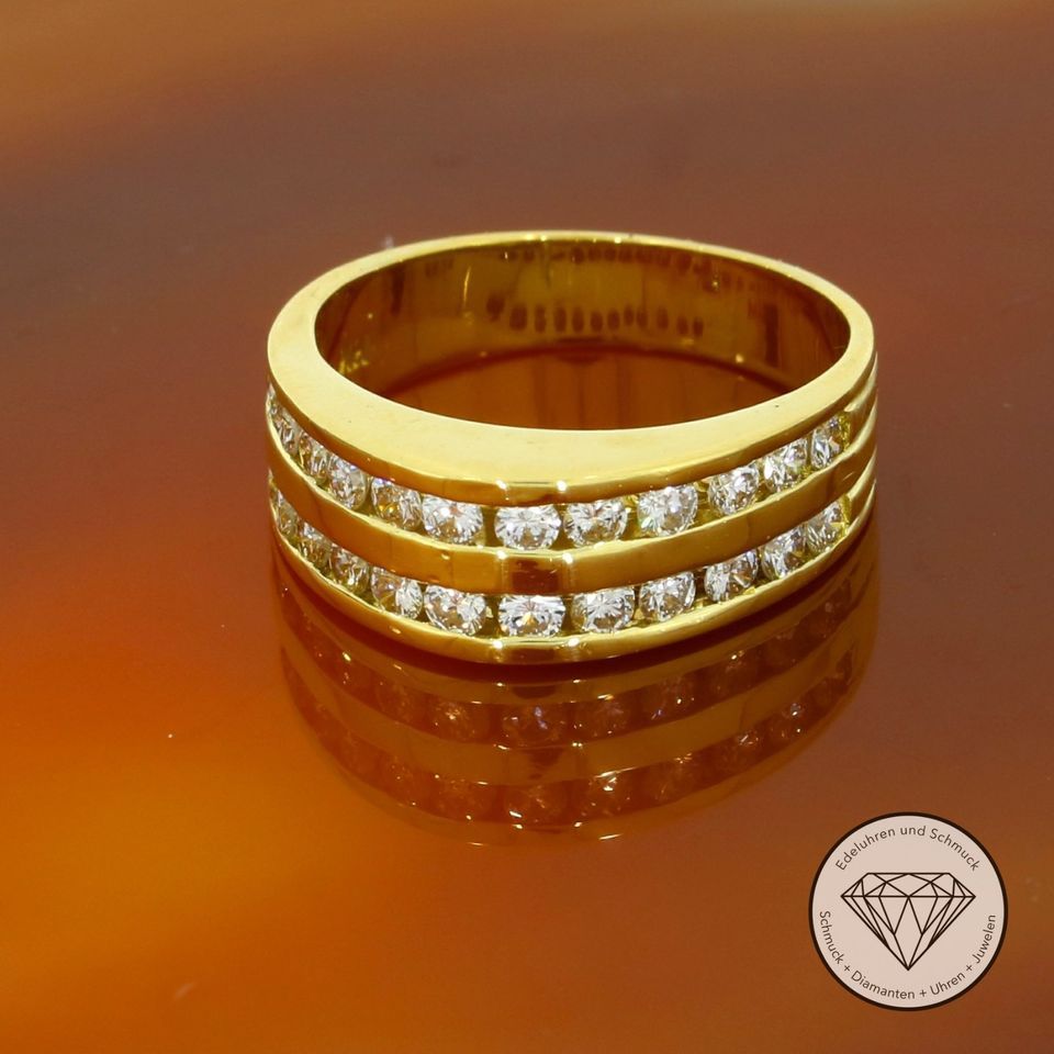 M 178266 Wert 4.000,- Brillant Ring 1,00 ct 750 Gold 18 KT XXYY in Duisburg