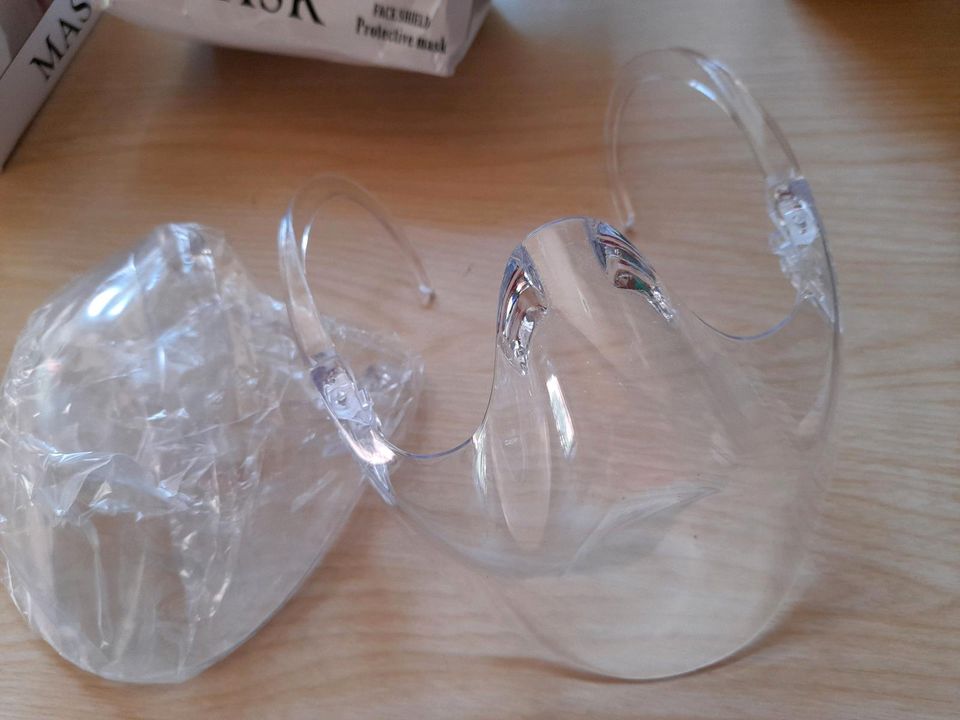 4x Transparentes Gesichtsschild, Mask Face shield Protective mask in Abenberg