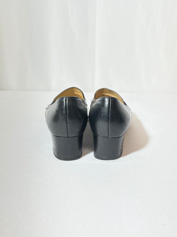 Vintage Peter Kaiser Pumps High Heels Schwarz Goldschnalle Gr 38 in Sankt Augustin