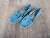 LANDS END Schuhe Slipper 37,5 Mokassin Veloursleder türkis Niedersachsen - Verden Vorschau