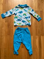 Langarm Pyjama 98 dinos blau türkis weiß Nordrhein-Westfalen - Jülich Vorschau