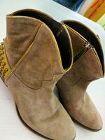 *Vero Cuoio*Stiefeletten Stiefel 37 Leder Braun Bronze Nieten Bayern - Pommelsbrunn Vorschau
