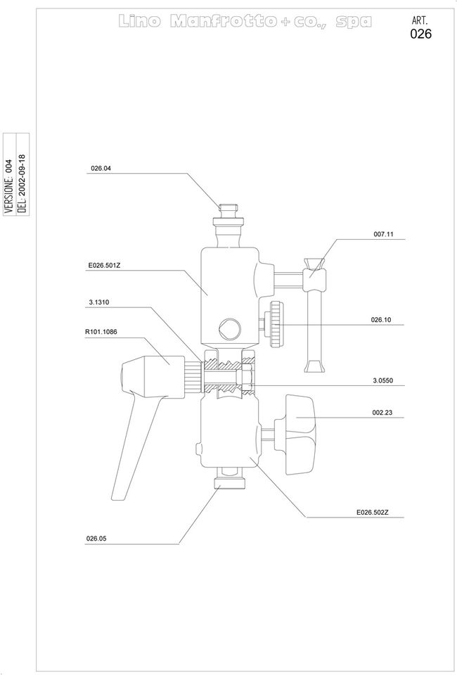 Manfrotto 026 Lite-Tite Schirmneiger Gelenk Swivelling Adapter #1 in Gummersbach