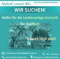 Helfer für die Lackieranlage (m/w/d) für Staßfurt Sachsen-Anhalt - Staßfurt Vorschau