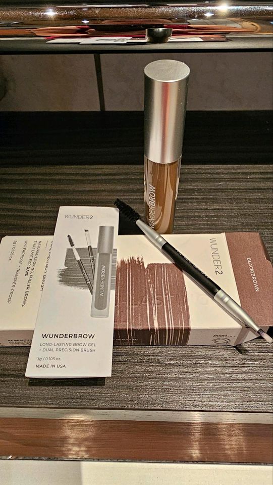 KF Beauty Wunder2 Wunderbrow Black/Brown Gel + Pinsel in Essenbach