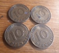 10 Pfennig 4 Stück 1950F / 1950D / 2x 1950J Rheinland-Pfalz - Hatzenbühl Vorschau