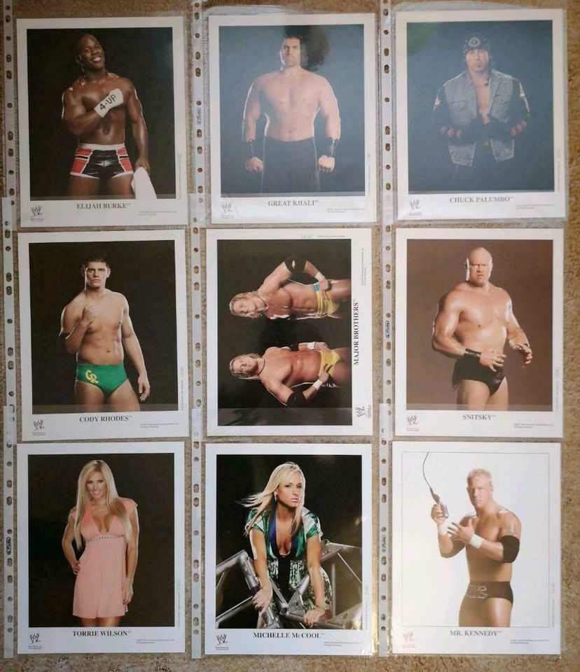 WWF WWE Wrestling Promo Foto Autogramm Karten in Halberstadt