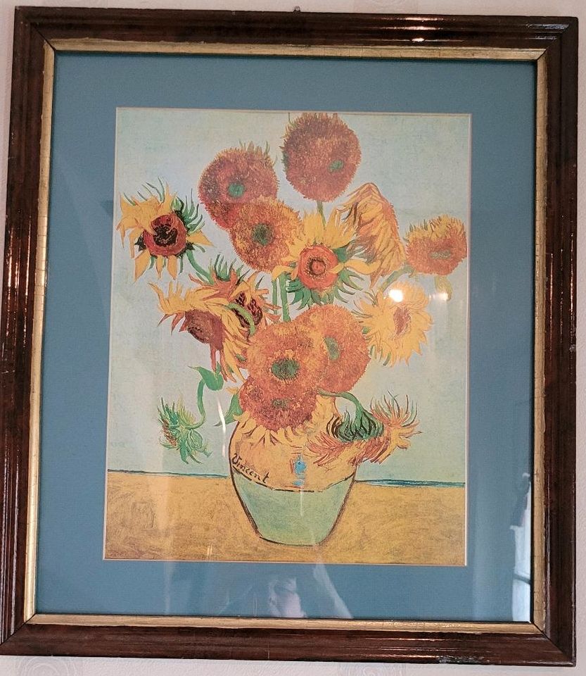 Gemälde Druck,  Sonnenblumen ,Vincent van Gogh in Flieden