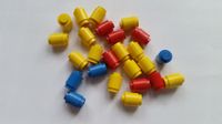 Lego 3062 1x1 Stein rund blau, rot, gelb 25 Stück Leipzig - Probstheida Vorschau
