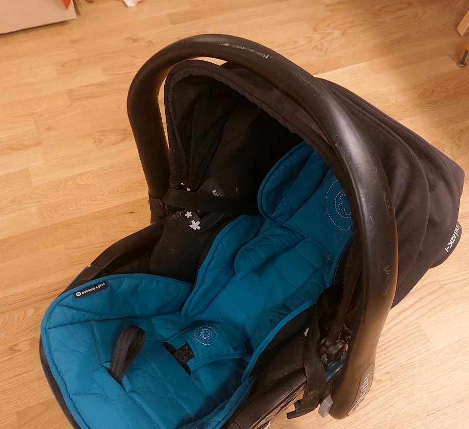 Babyschale Kiddy Evoluna I size plus Inkl Isofix-Base Platte in Schriesheim