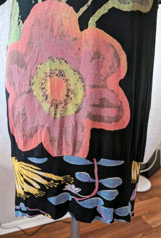 DESIGUAL Kleid L 38 schwarz bunt Blumen in Oldenburg in Holstein