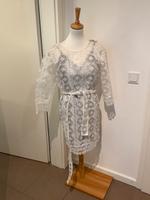 Sandro Kleid top Organza Dress 36 S 34 xs weiß Luxus Bayern - Pullach im Isartal Vorschau