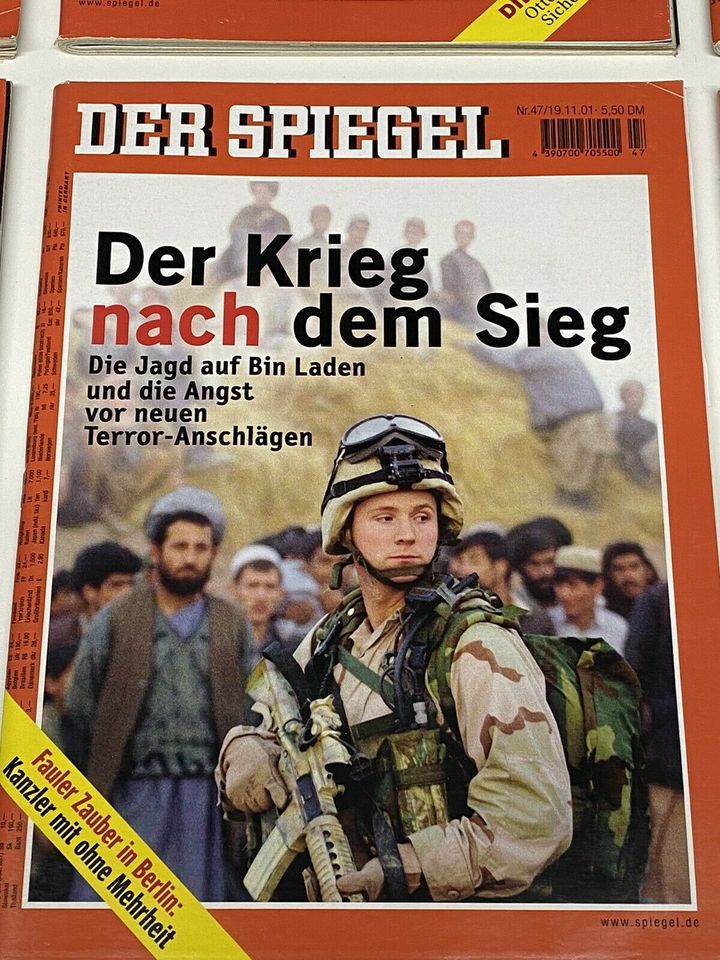 Der Spiegel Ausgaben Jahr 2001 Zeitschrift in Glauburg