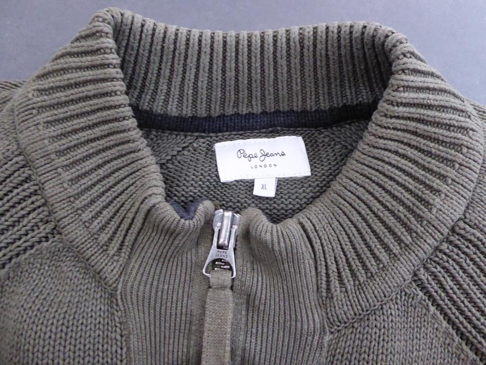 PEPE JEANS Strickjacke Gr. XL khaki Cardigan 100% Baumwolle in Hainburg