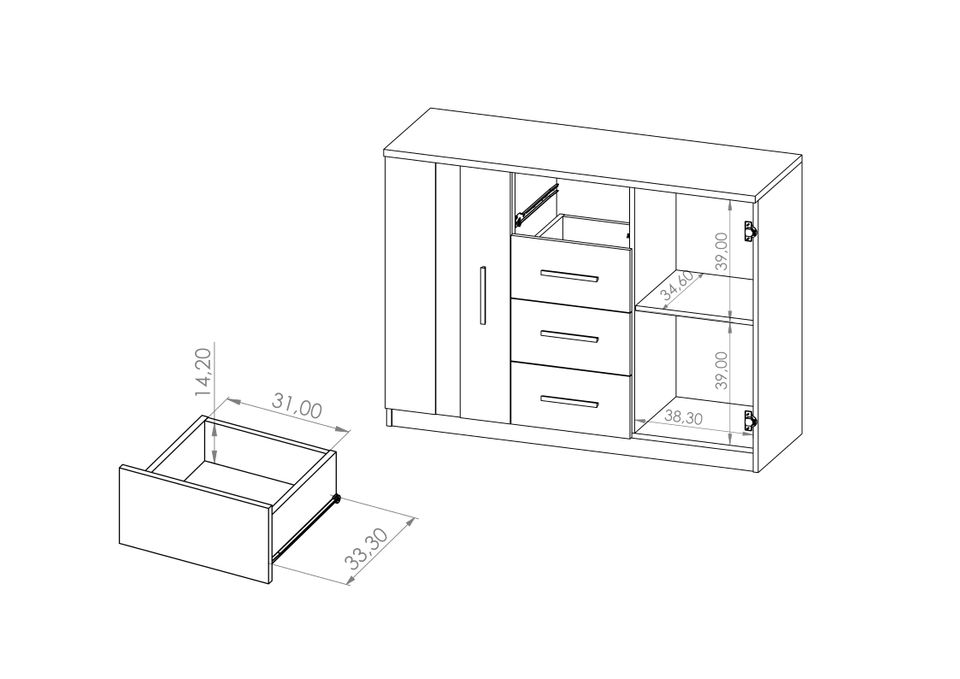 SCHLAFZIMMER-SET BONZO VI VERSCHIEDENE FARBEN in Barnstorf