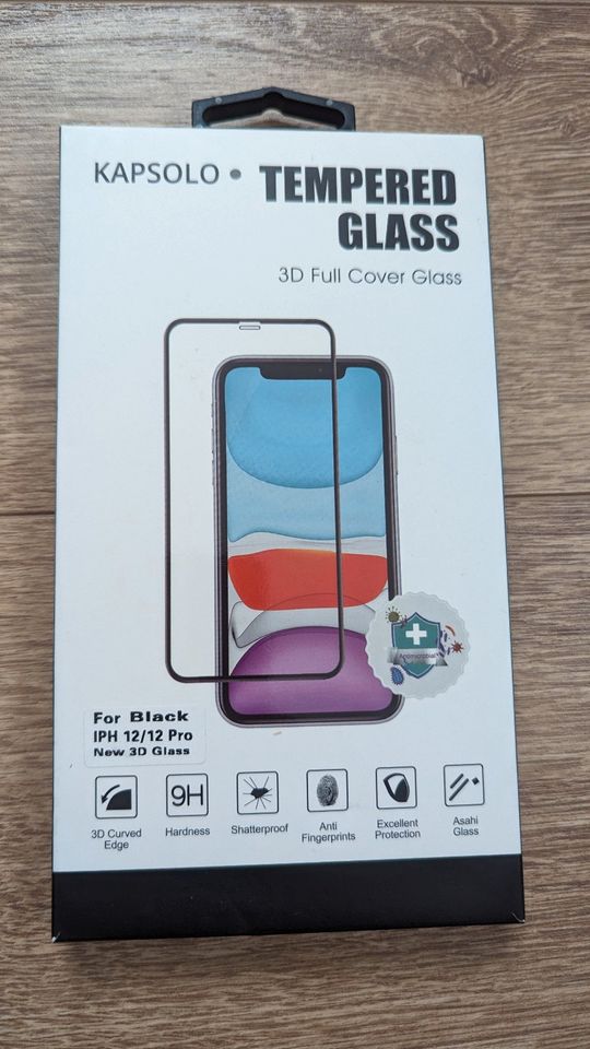 Kapsolo Displayschutzglas für Iphone 12 & 12 Pro in Köln