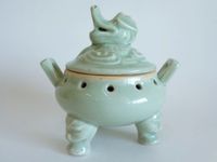 Celadon mint Rauch Gefäß Japan Kirinkopf vintage Baden-Württemberg - Grafenau Vorschau