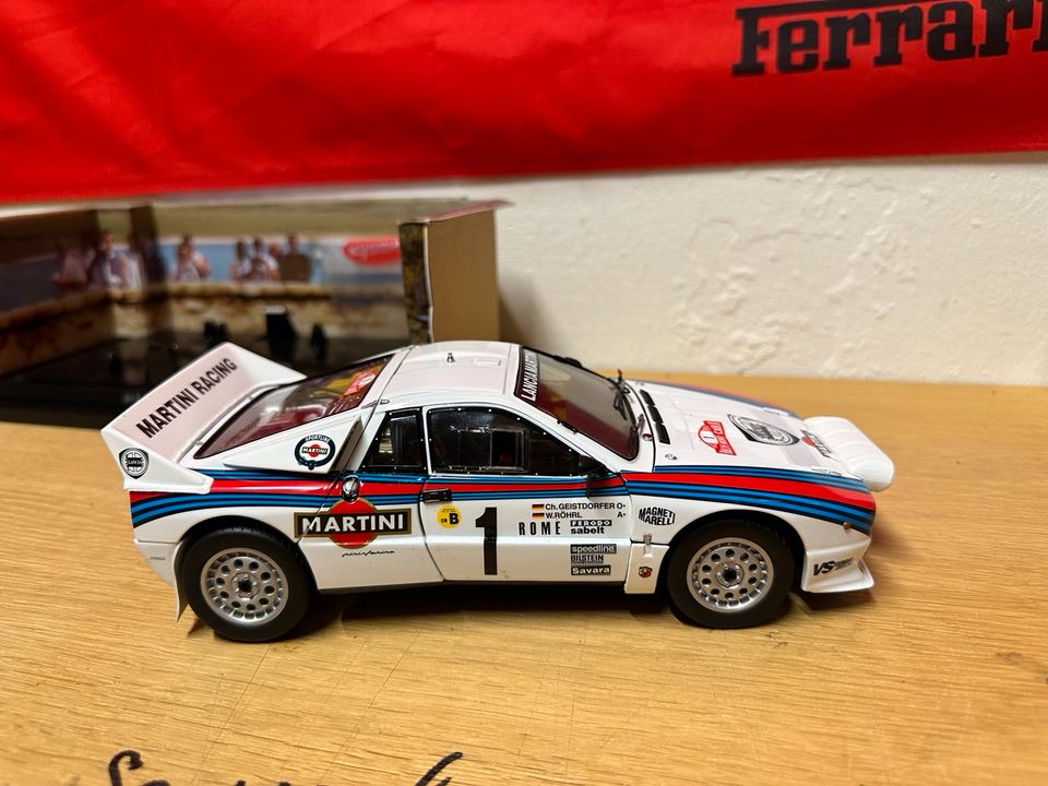 W. Röhrl 1983 Monte Carlo Lancia 037 Rally 1:18 Modellauto Kyosho in Nürnberg (Mittelfr)