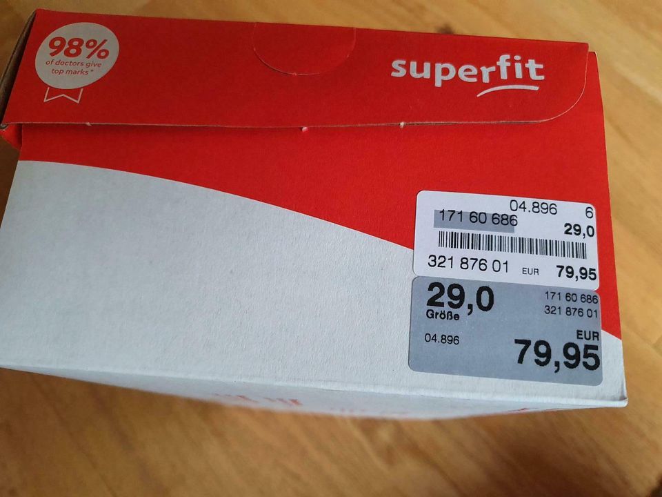 Superfit Sneaker Stiefelette leicht gefüttert dunkelrot Gr.29 in Rheinzabern