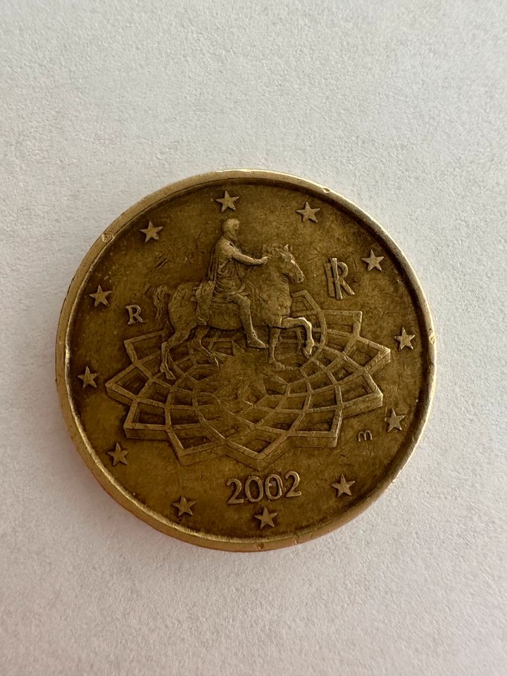50 ct münze selten Fehlprägung 2002 Italien in Schifferstadt