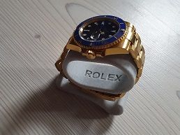 Rolex Submariner Date Vollgold/blau in Flensburg