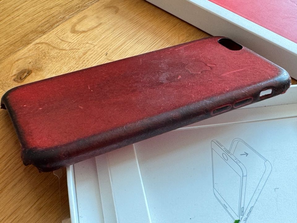 Apple Original Leather Case Red iPhone 6s Rot Leder Hülle in Leipzig