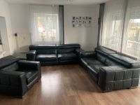 Echt-Leder Couch-Garnitur schwarz Natuzzi Bayern - Ingolstadt Vorschau