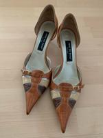 Pumps Leder Hellbraun Braun 41 Stiletto Hessen - Rödermark Vorschau