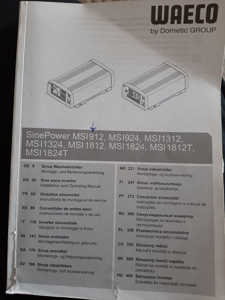 Sinus Wechselrichter / Spannungswandler WAECO SinePower MSI912 in Krummesse