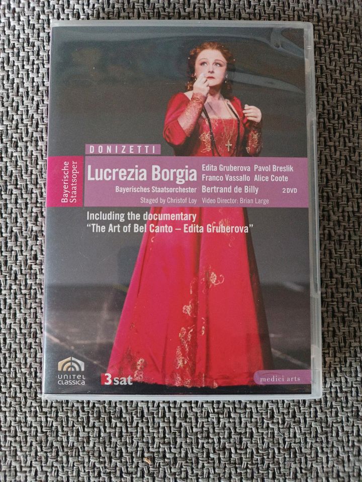 LUCREZIA BORGIA, Gaetano Donizetti, Oper, dvd in Mittenwald