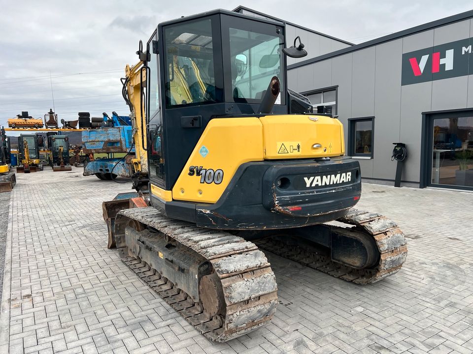 Yanmar SV100-2A-2PB Bagger, Minibagger, 2018, 3050h 10t in Oberderdingen