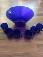 Blaues Bowle Set, Bowle Gefäß und Becher, wie neu Hamburg-Mitte - Hamburg Horn Vorschau