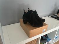 Stiefelette Gr. 38 schwarz Wildleder Hessen - Mühltal  Vorschau