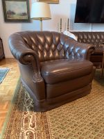 2 Clubsessel Chesterfield Sessel 1 Sitzer (Cognac) rollbar *TOP* Düsseldorf - Oberbilk Vorschau