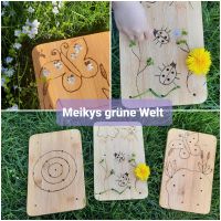 Holzbretter Feinmotorik förd mit Pflanzen für Kinder Montessorie Bayern - Reichertsheim Vorschau