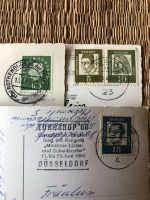 Postkarten mit alten Briefmarken aus den 1950ern, BRD, DDR Baden-Württemberg - Frickingen Vorschau